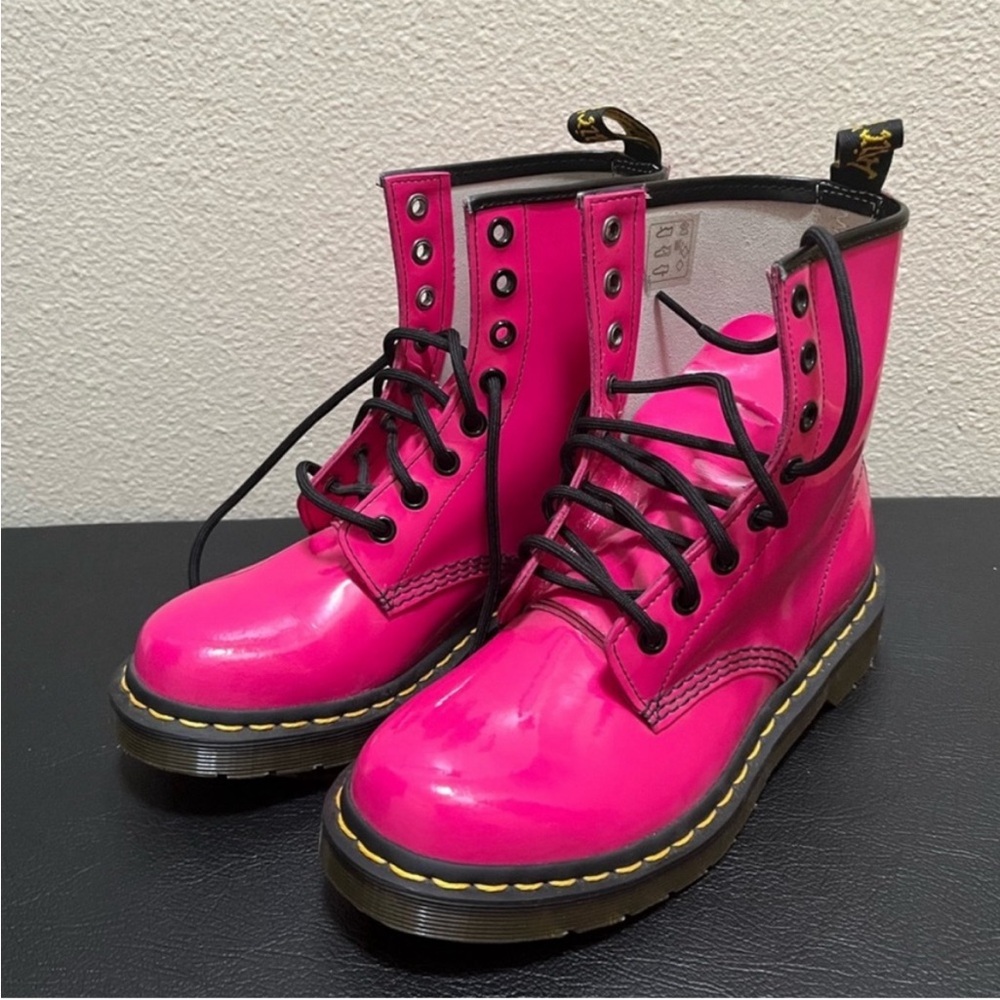 Dr. Martens Pink Combat Boots